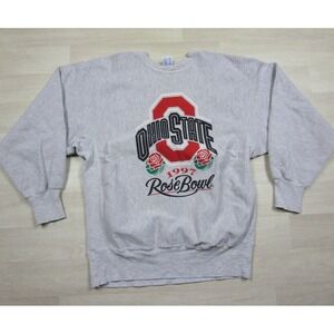 Vintage 90s Champion Reverse Weave Ohio State Buckeyes Sweatshirt (XL) Rose Bowl